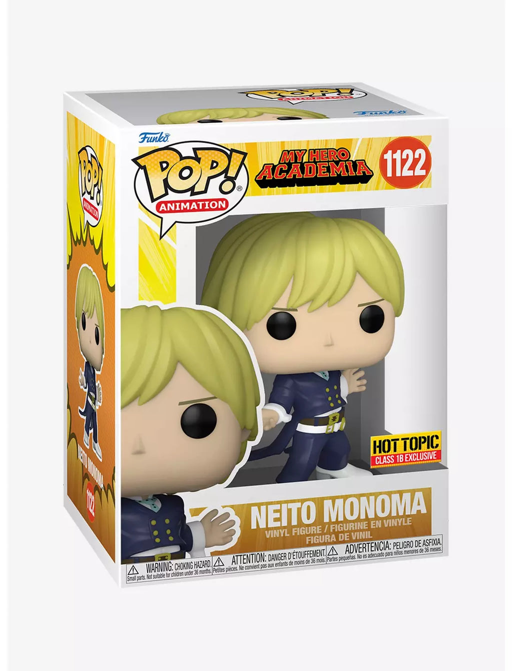 Funko Pop My Hero Academia Neito Monoma Hot Topic Exclusive