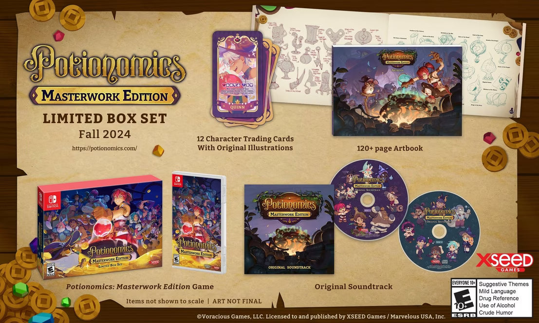 Nintendo Switch Potionomics Masterwork Edition Limited Box Set Sealed