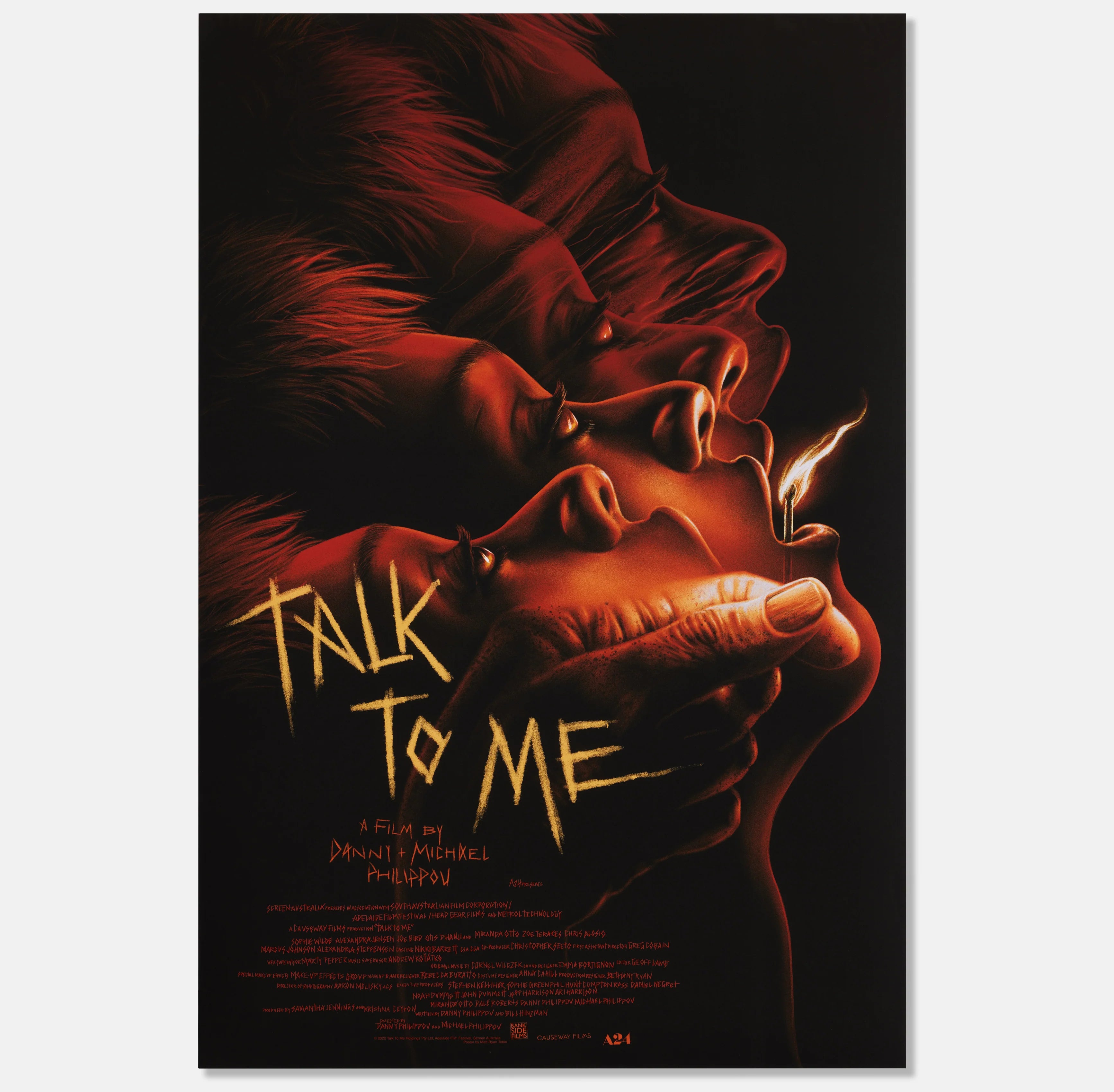 A24 Talk To Me by Matt Ryan Tobin Limited Edition Poster 1000 PCS