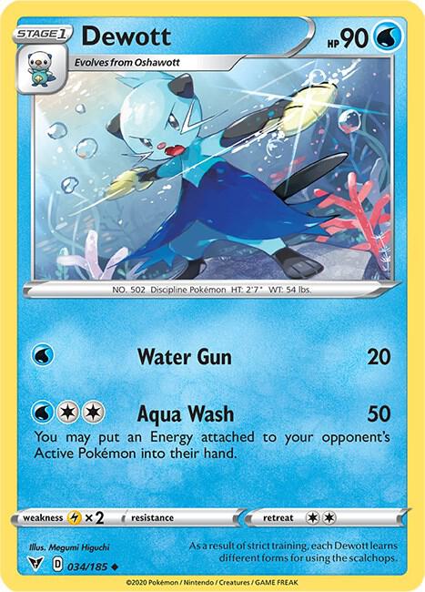 Pokemon TCG Dewott SWSH04: Vivid Voltage 2020