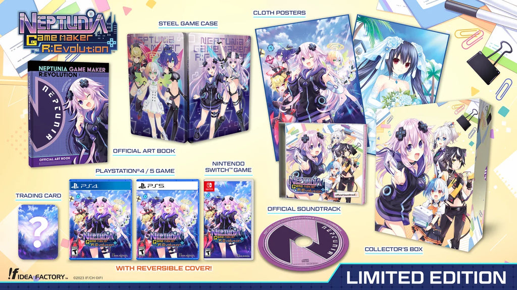 Nintendo Switch Neptunia Game Marker R:Evolution Limited Edition