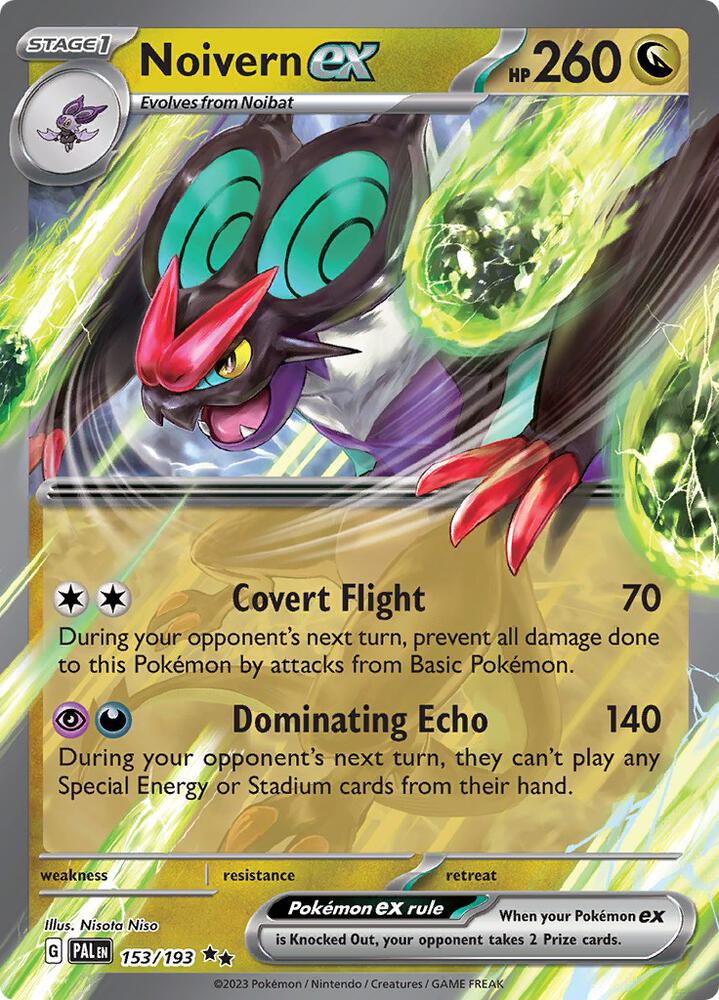 Pokemon TCG Noivern ex SV02: Paldea Evolved 2023