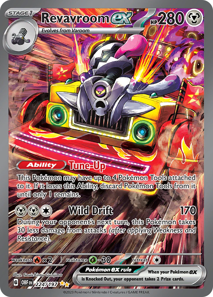 Pokemon TCG Revavroom ex 224/197 [Scarlet & Violet: Obsidian Flames] 2023