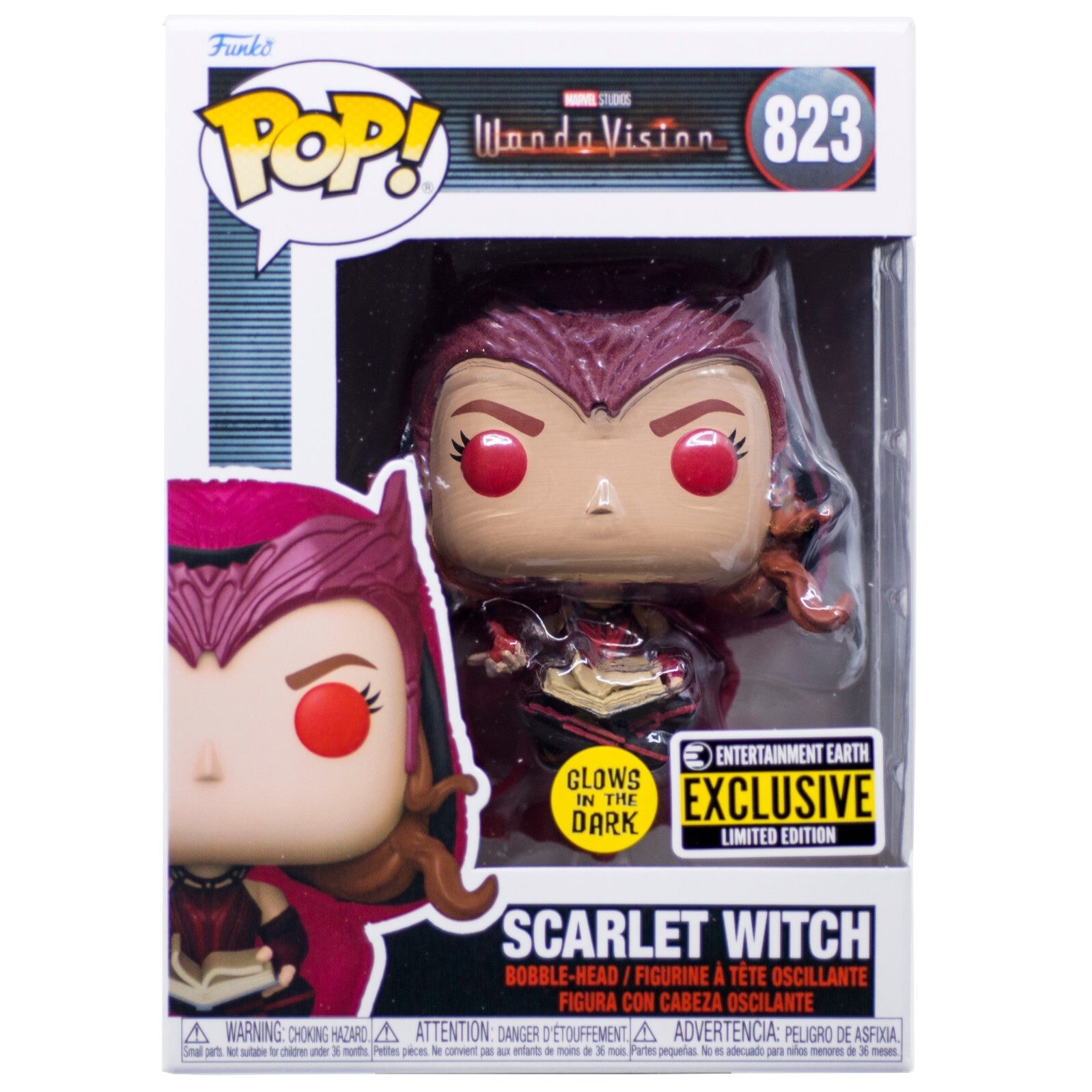 Funko Pop! Wandavision Scarlet Witch Entertainment Earth Exclusive GITD