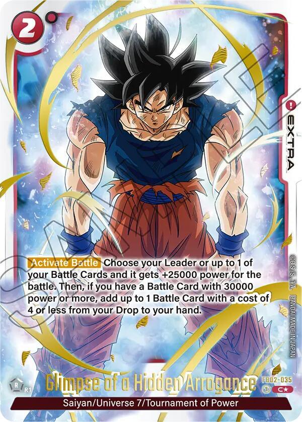Dragon Ball Super Card Game Glimpse of a Hidden Arrogance NM