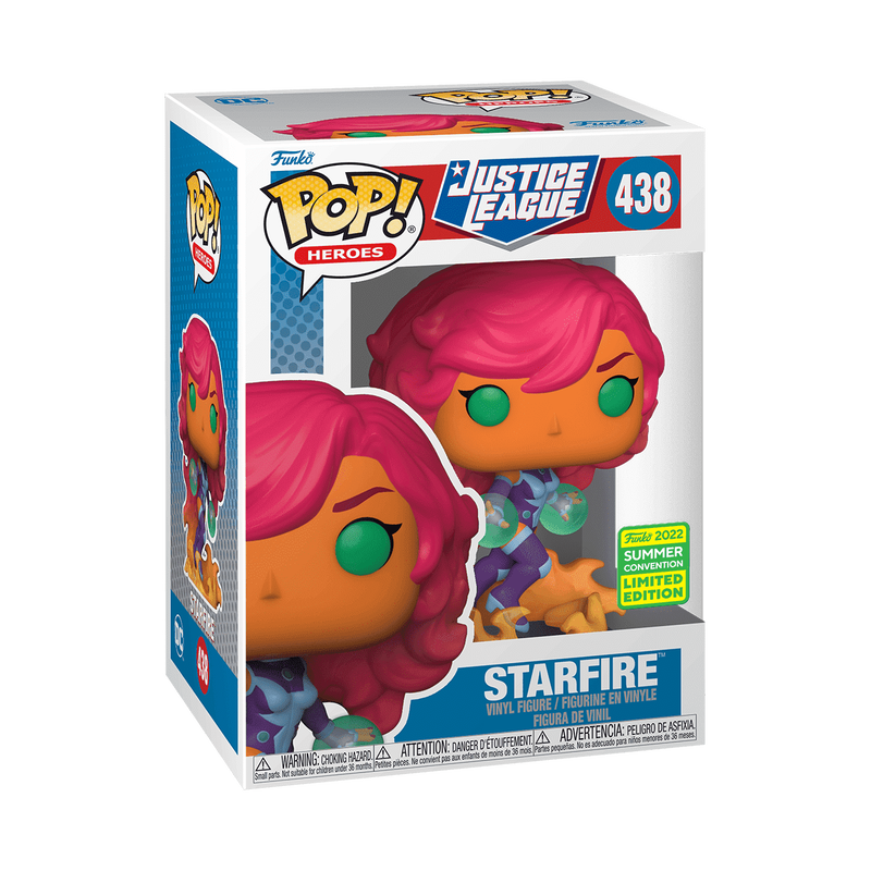 Funko Pop! Justice League Starfire SDCC 2022 Shared Exclusive
