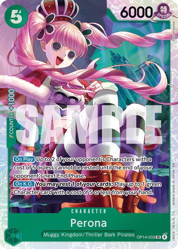 One Piece Persona SR OP14-033 THE AZURE SEA'S SEVEN NM