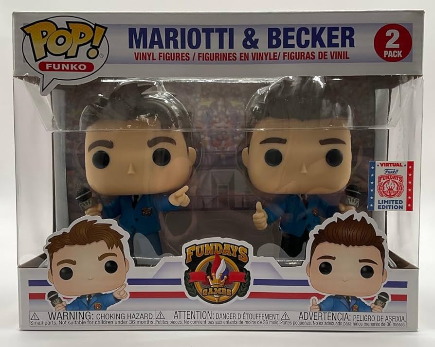 Funko Pop Fundays Games: Mariotti and Becker 2 Pack 2021 Limited Edition