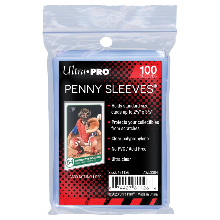 ULTRA Pro 100ct PENNY SLEEVES® 2.5" x 3.5" Soft Trading Card Protectors