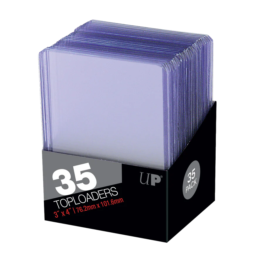 ULTRA PRO 3" x 4" Clear Regular TOPLOADER® Sleeves (35ct) for Standard Size Cards