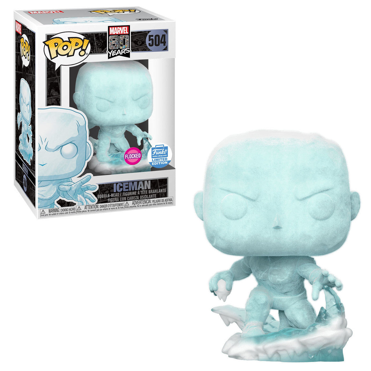 Funko Pop! Marvel Iceman Flocked Funko Shop Exclusive