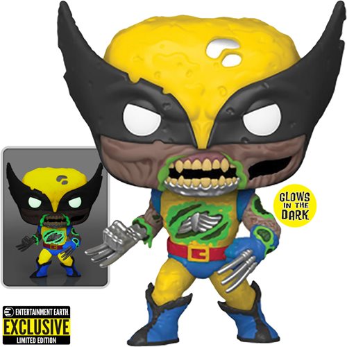 Funko Pop! Marvel Zombie Wolverine GITD Entertainment Earth Exclusive