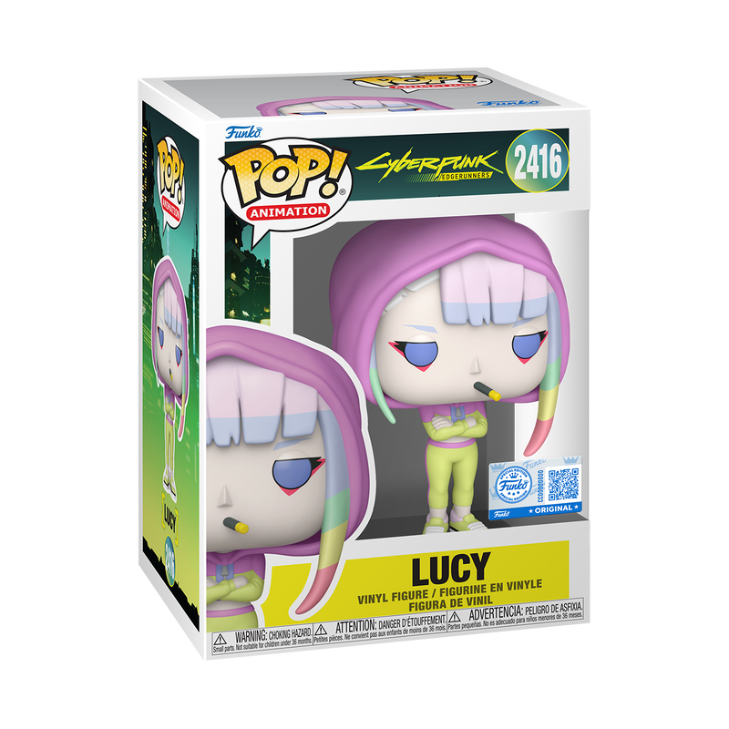 Funko Pop! Animation 2416: Lucy in Hoodie Cyberpunk: Edgerunners Funko Shop Exclusive
