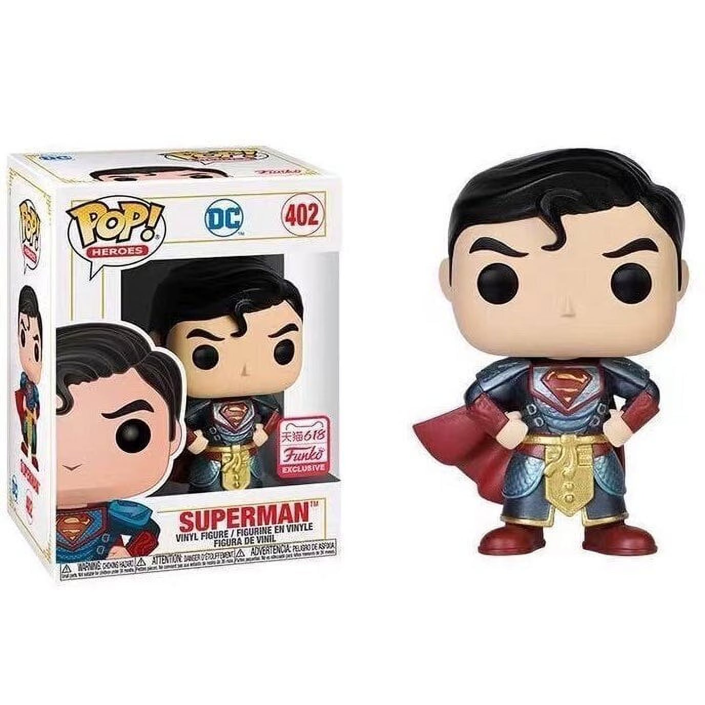 Funko Pop! DC Imperial Palace Superman (Red Metallic) Asia 618 Festival Exclusive