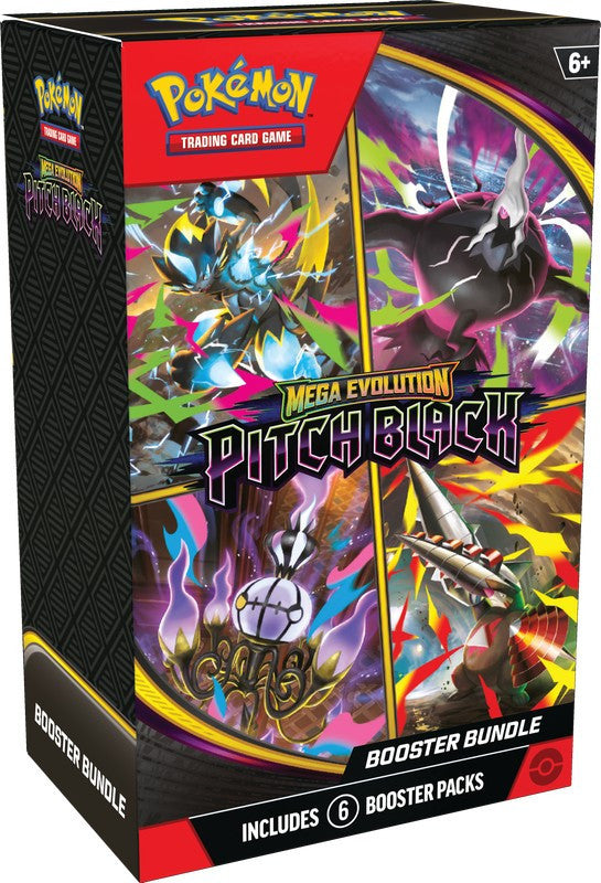 PREORDER Pokemon TCG: Mega Evolution - Pitch Black Booster Bundle (6 Packs)
