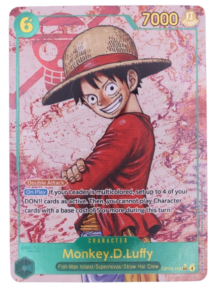 One Piece TCG Monkey.D.Luffy (118) (Parallel) Carrying On His Will (OP13)