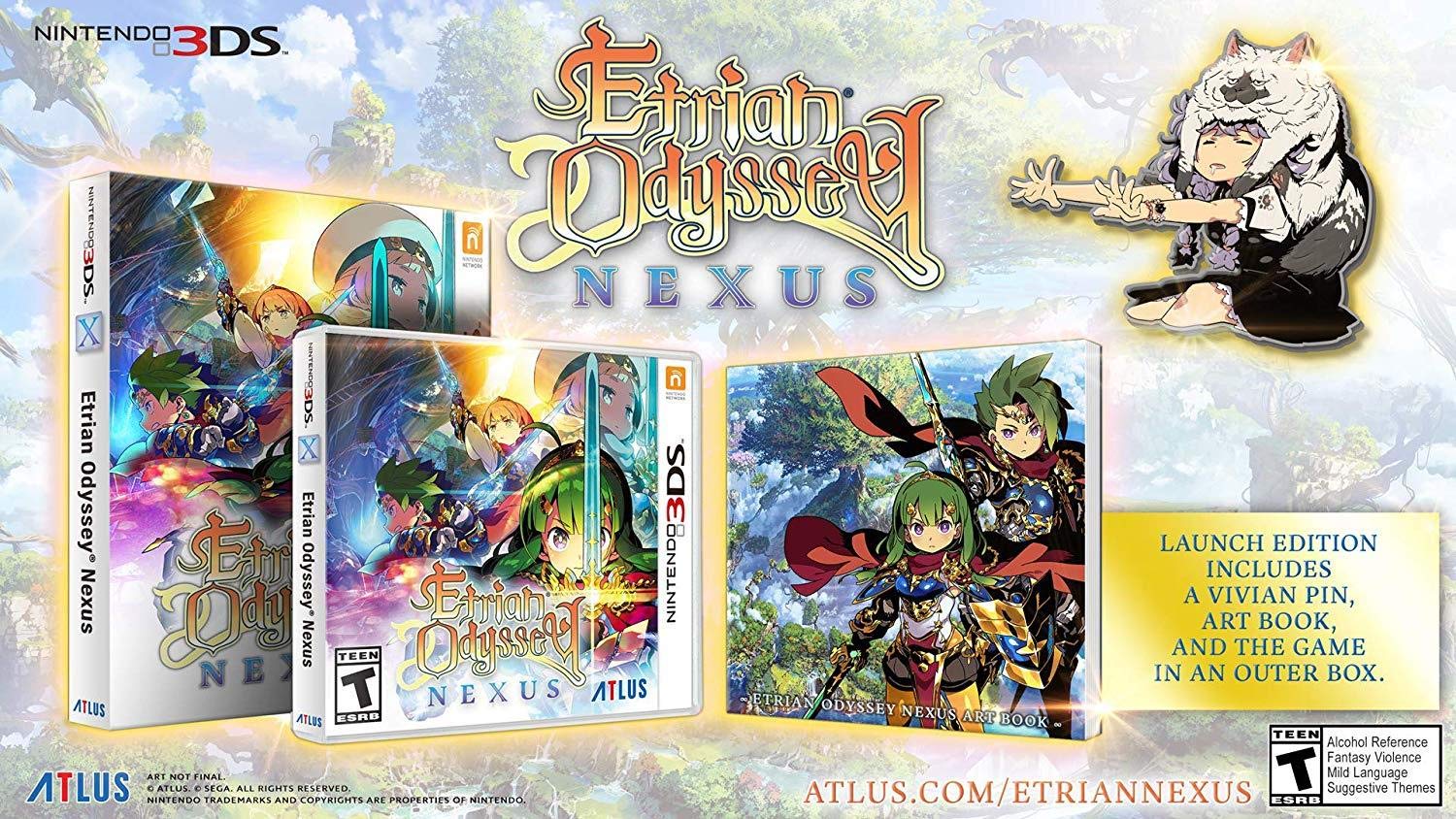 Nintendo 3DS Etrian Odyssey Nexus Limited Edition Sealed