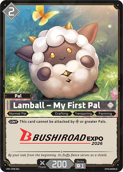 Palworld TCG PR EPR-001 Lamball Promo NM Bushiroad  Expo 2026