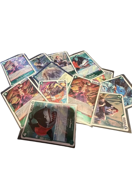 One Piece Bulk Bundle Lot of 12 Green Rare Cards