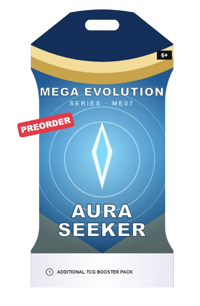 PREORDER Pokemon TCG Aura Seeker Mega Set 7 Sleeved Booster Pack