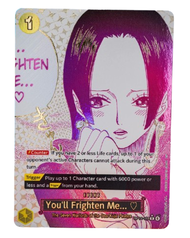 One Piece YOU'LL FRIGHTEN ME OP14-118 ALT ART AZURE SEA'S SEVEN NM