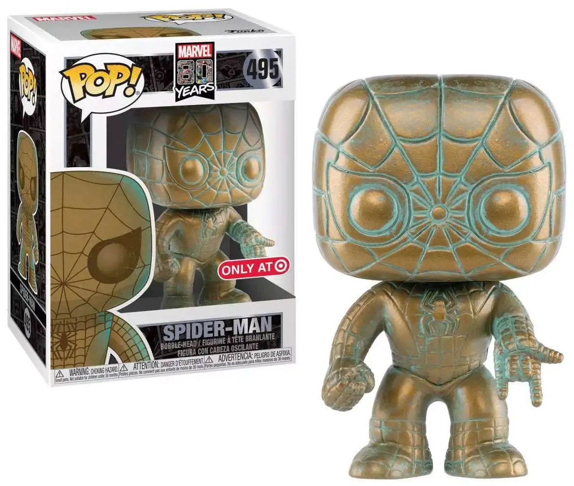 Funko Pop! Marvel 80th Anniversary Spider Man Patina Target Exclusive