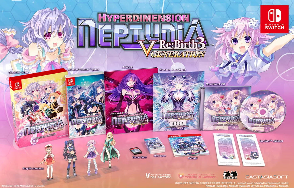 Nintendo Switch HyperDimension Neptunia Re;Birth 3 V Generation Limited Edition Play Exclusive