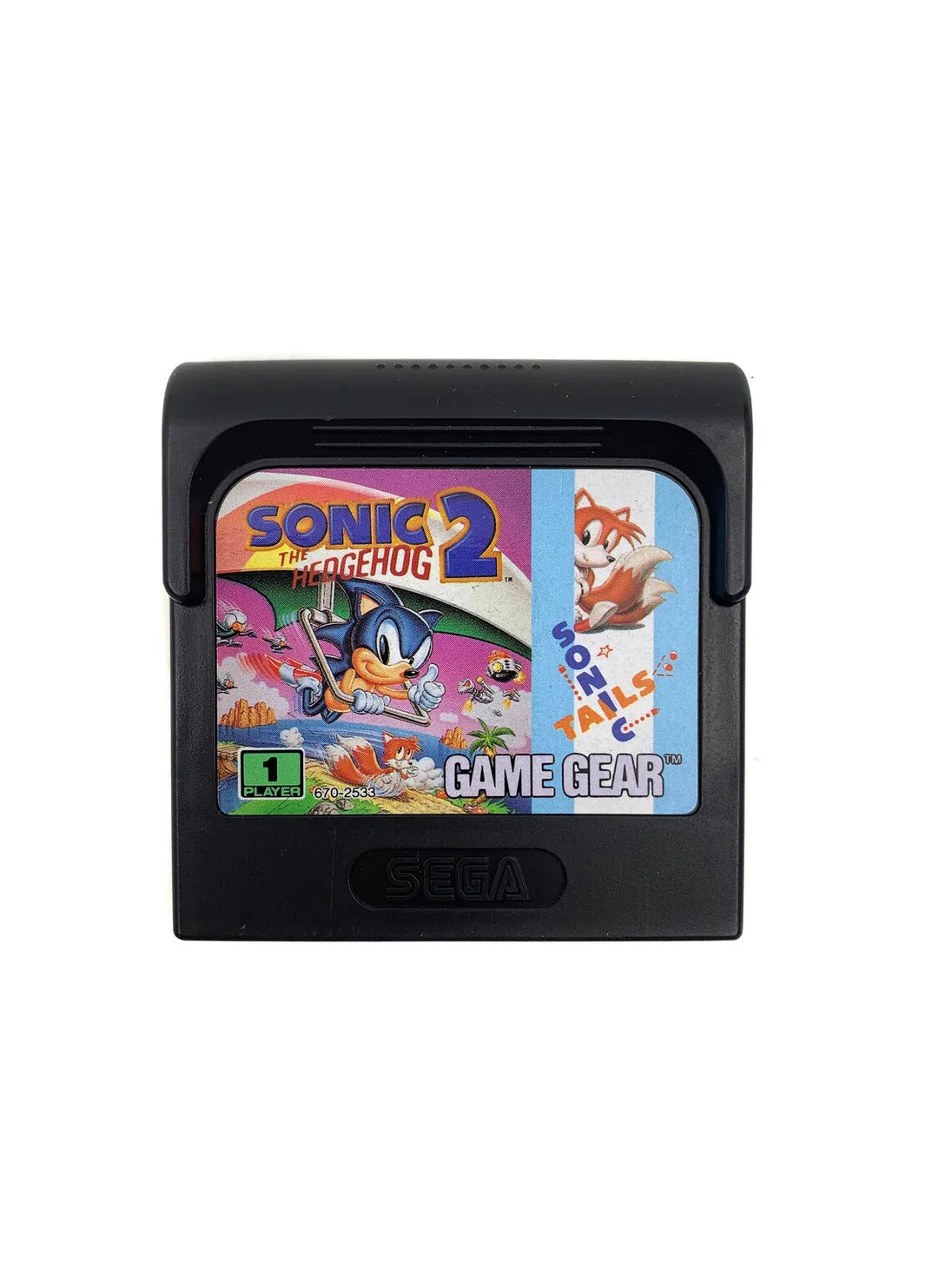 Sega Game Gear Sonic The Hedgehog 2 & Sonic Tails Cartridge