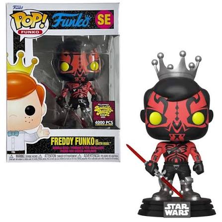 Funko Pop! Fundays 2022 Blacklight Battle Freddy Funko as Darth Maul LE 4000 PCS