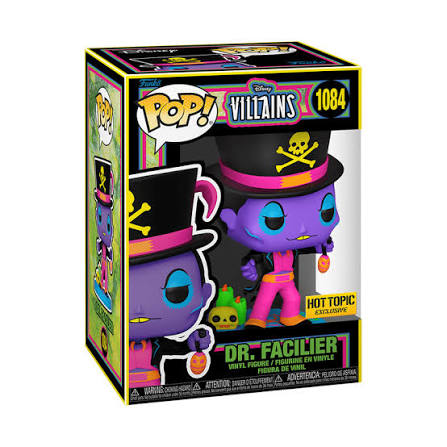 Funko Pop! Disney Villains Dr. Facilier Hot Topic Exclusive Blacklight