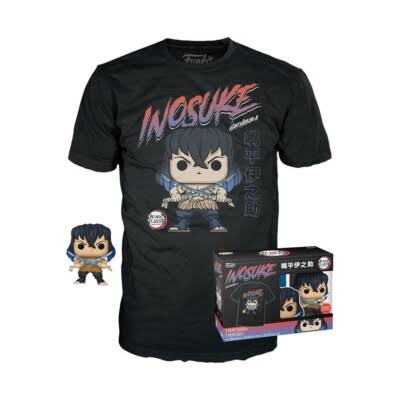 Funko Pop! Tees Demon Slayer Inosuke Hashibira GameStop Exclusive