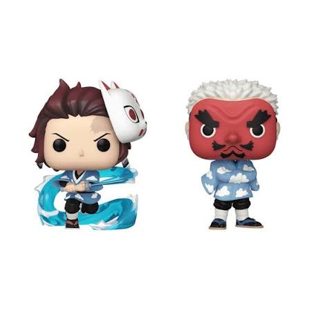 Funko Pop! Demon Slayer Tanjiro Kamado & Sakonji Urokodaki 2PK SDCC 2023 Shared Exclusive