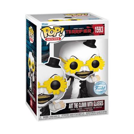 Funko Pop! Terrifier Art The Clown With Glasses Funko Shop Exclusive