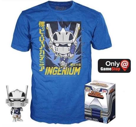 Funko Pop! Tee My Hero Academia Tenya Iida Ingenium GameStop Exclusive