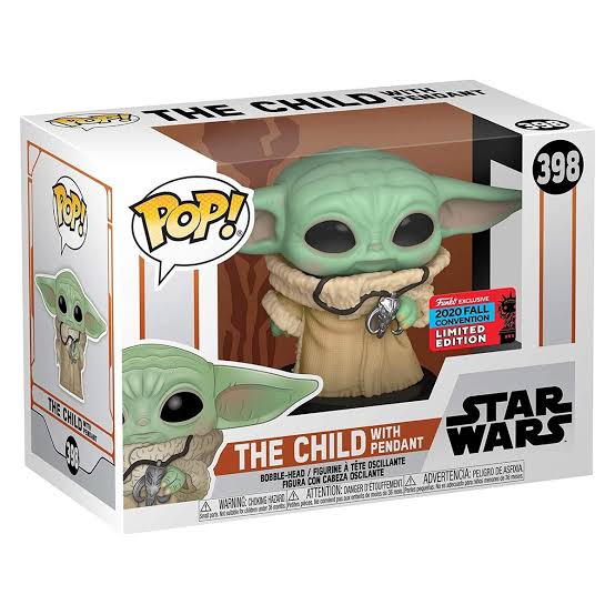 Funko Pop! Star Wars NYCC 2020 Shared Sticker The Child (Grogu) with Pendant