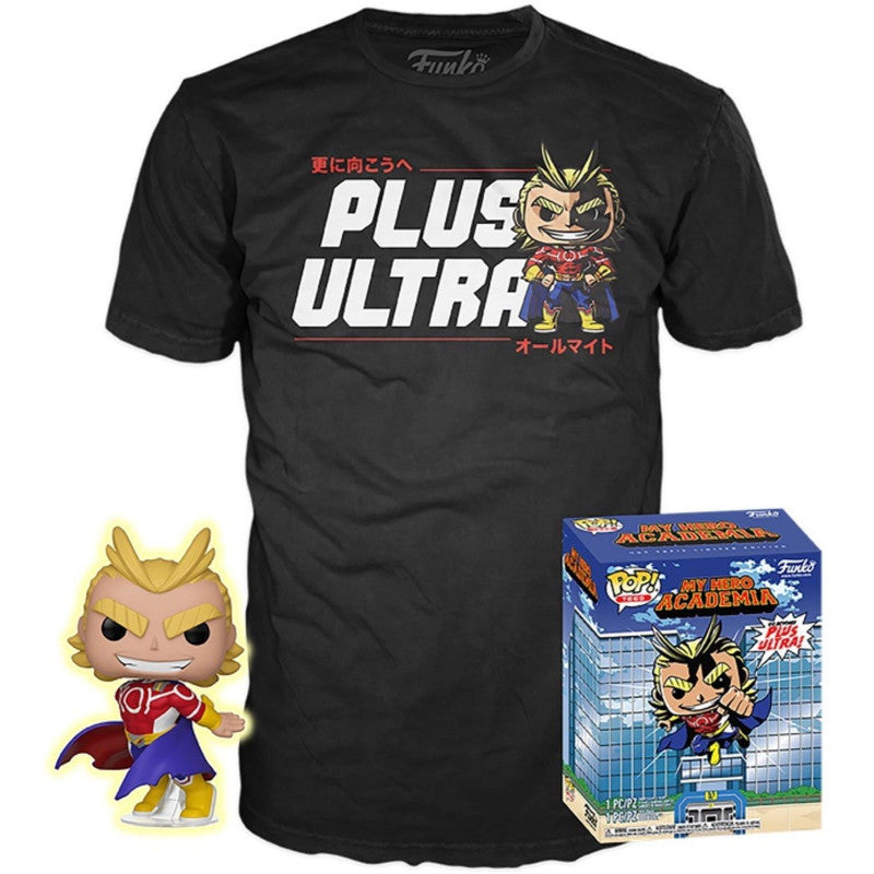 Funko Pop! My Hero Academia Silver Age All Might W/ Tee Hot Topic Exclusive GITD