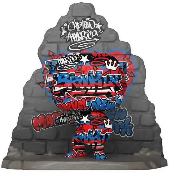 Funko Pop! Marvel Captain America Street Art Collection Gamestop Exclusive