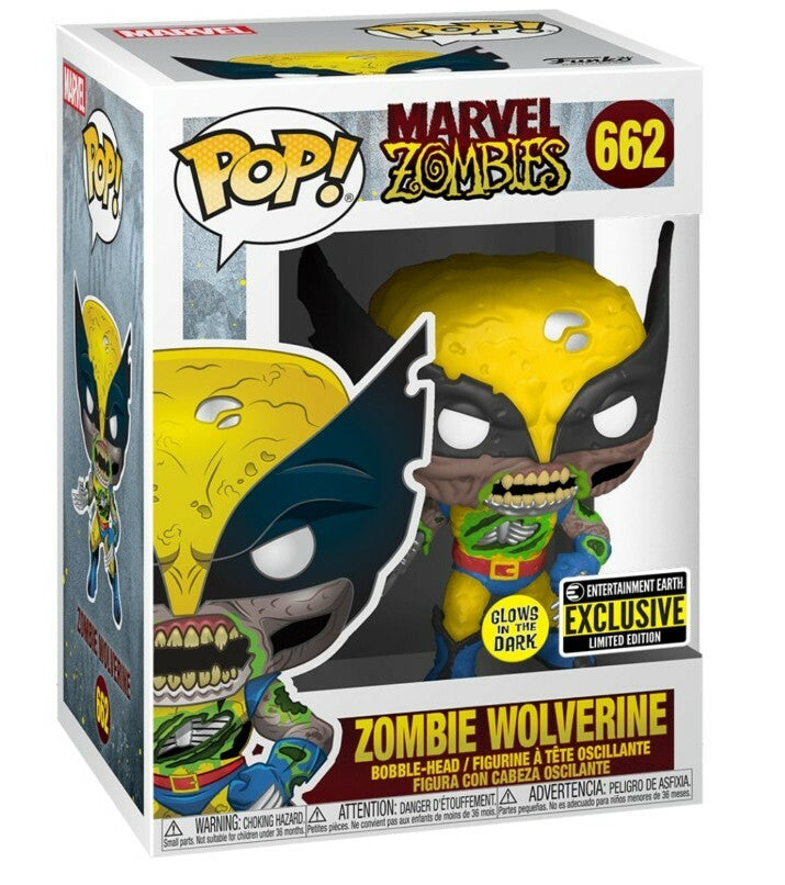 Funko Pop! Marvel Zombie Wolverine GITD Entertainment Earth Exclusive