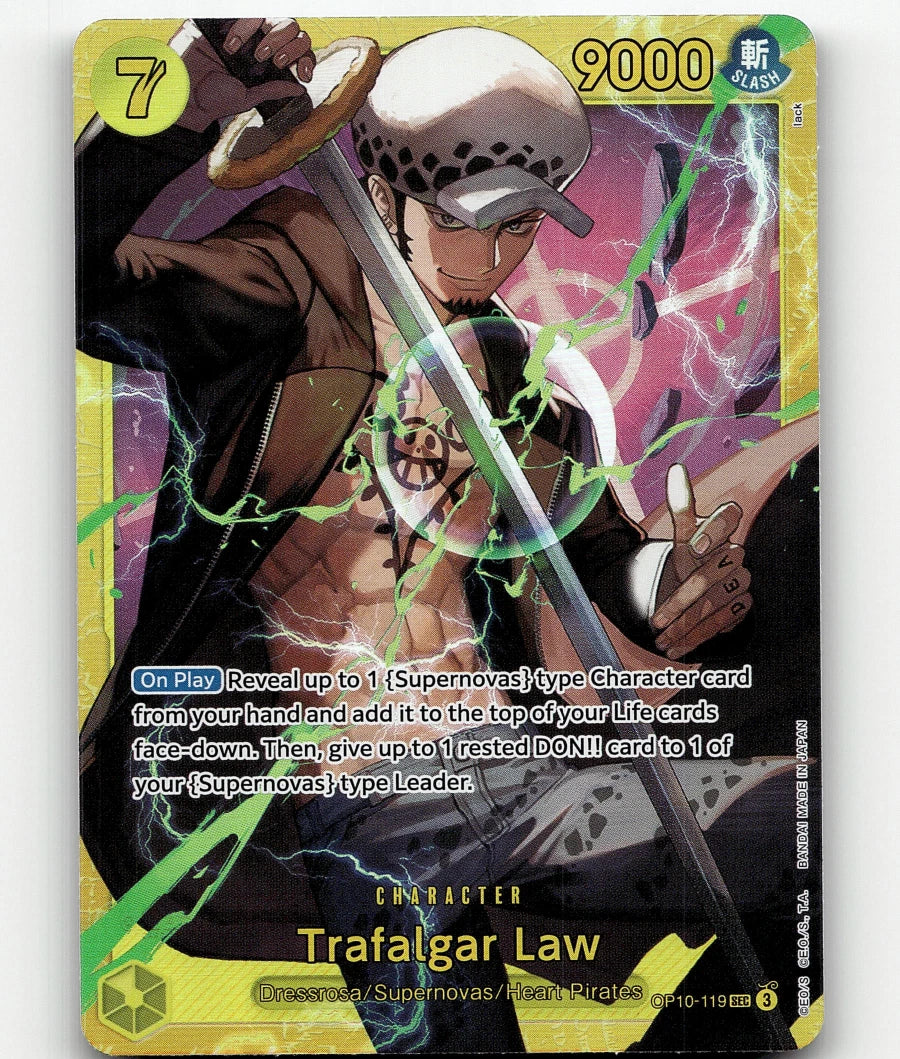 One Piece Trafalgar Law SEC OP10-119 Royal Blood NM