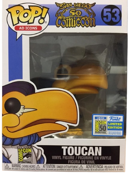 Funko Pop Toucan SDCC 2019 Con Sticker