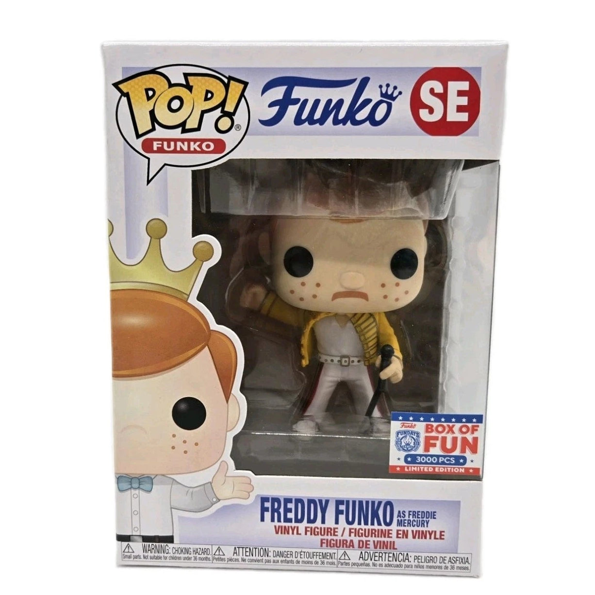 Funko Pop Box of Fun Freddy Funko as Freddy Mercury LE 3000
